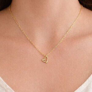 Je Taime Necklace - Gold Tone